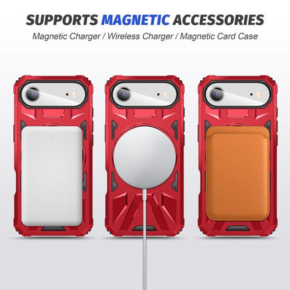 For iPhone Air MagSafe Magnetic Shockproof Phone Case with Ring Holder(Red) - iPhone Air Cases by buy2fix | Online Shopping UK | buy2fix
