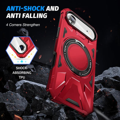 For iPhone Air MagSafe Magnetic Shockproof Phone Case with Ring Holder(Red) - iPhone Air Cases by buy2fix | Online Shopping UK | buy2fix