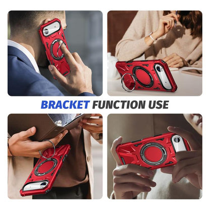For iPhone Air MagSafe Magnetic Shockproof Phone Case with Ring Holder(Red) - iPhone Air Cases by buy2fix | Online Shopping UK | buy2fix