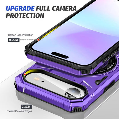 For iPhone Air MagSafe Magnetic Shockproof Phone Case with Ring Holder(Purple) - iPhone Air Cases by buy2fix | Online Shopping UK | buy2fix