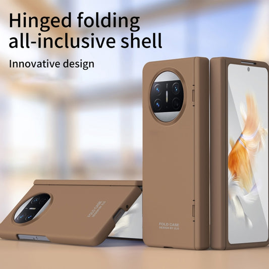 For Huawei Mate X3 Extraordinary Series Hinged Folding Full Phone Case(Coffee) - Huawei Cases by buy2fix | Online Shopping UK | buy2fix