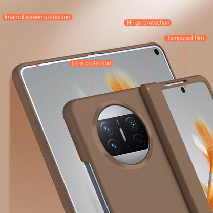 For Huawei Mate X3 Extraordinary Series Hinged Folding Full Phone Case(Coffee) - Huawei Cases by buy2fix | Online Shopping UK | buy2fix
