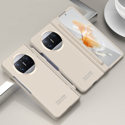 For Huawei Mate X3 Extraordinary Series Hinged Folding Full Coverage Phone Case with Pen Slot & Stylus(White) - Huawei Cases by buy2fix | Online Shopping UK | buy2fix