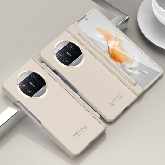 For Huawei Mate X3 Extraordinary Series Hinged Folding Full Coverage Phone Case with Pen Slot & Stylus(White) - Huawei Cases by buy2fix | Online Shopping UK | buy2fix