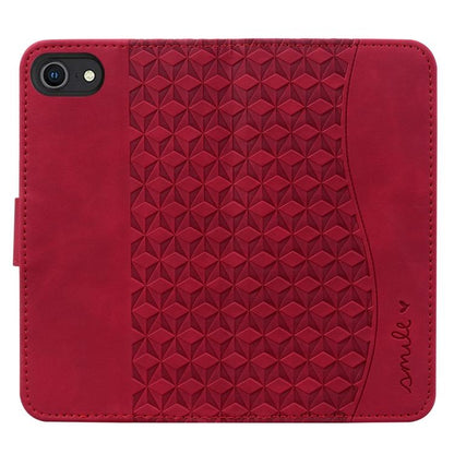 For iPhone 16e Business Diamond Buckle Leather Phone Case with Lanyard(Wine Red) - iPhone 16e Cases by buy2fix | Online Shopping UK | buy2fix