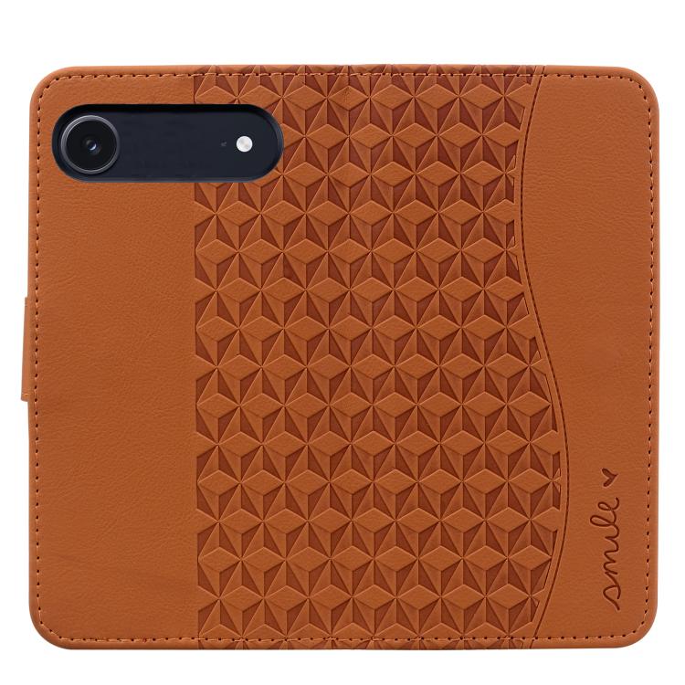 For iPhone Air Business Diamond Buckle Leather Phone Case with Lanyard(Brown) - iPhone Air Cases by buy2fix | Online Shopping UK | buy2fix