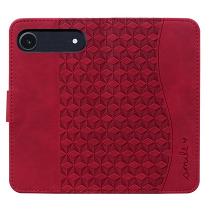 For iPhone Air Business Diamond Buckle Leather Phone Case with Lanyard(Wine Red) - iPhone Air Cases by buy2fix | Online Shopping UK | buy2fix