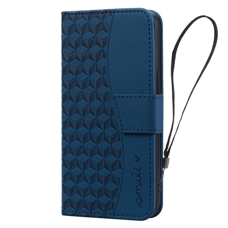 For iPhone Air Business Diamond Buckle Leather Phone Case with Lanyard(Royal Blue) - iPhone Air Cases by buy2fix | Online Shopping UK | buy2fix