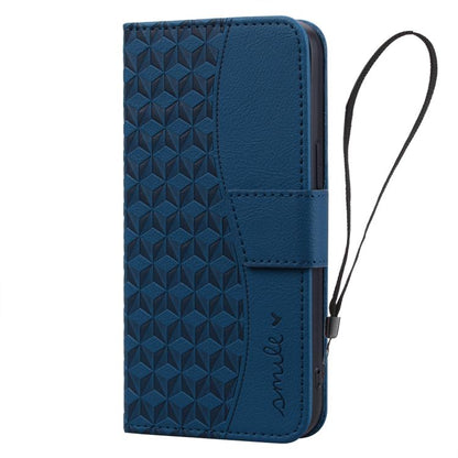 For iPhone Air Business Diamond Buckle Leather Phone Case with Lanyard(Royal Blue) - iPhone Air Cases by buy2fix | Online Shopping UK | buy2fix