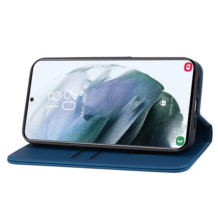 For Samsung Galaxy S20 FE 5G Diamond Buckle Leather Phone Case with Lanyard(Royal Blue) by buy2fix