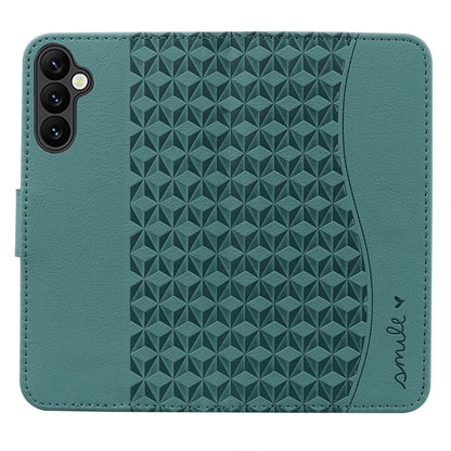 For Samsung Galaxy A55 5G Diamond Buckle Leather Phone Case with Lanyard(Green) by buy2fix