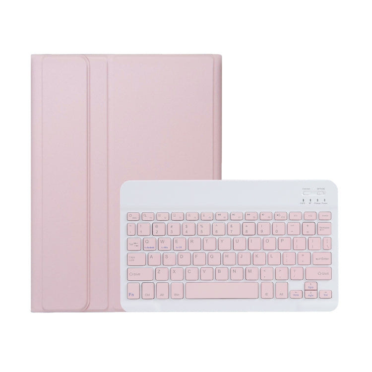 For Xiaomi Redmi Pad SE 11 inch A0N9 Lambskin Texture Ultra-thin Detachable Bluetooth Keyboard Leather Case(Pink) - Xiaomi Keyboard by buy2fix | Online Shopping UK | buy2fix