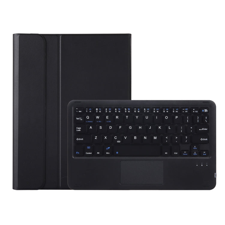 For Xiaomi Redmi Pad SE 11 inch A0N9-A Lambskin Texture Ultra-thin Detachable Bluetooth Keyboard Leather Case with Touchpad(Black) - Xiaomi Keyboard by buy2fix | Online Shopping UK | buy2fix