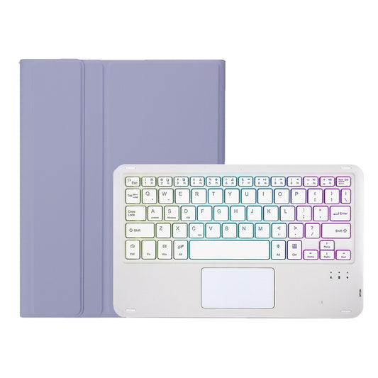 For Xiaomi Redmi Pad SE 11 inch A0N9-AS Lambskin Texture Ultra-thin Detachable Backlight Bluetooth Keyboard Leather Case with Touchpad(Purple) - Xiaomi Keyboard by buy2fix | Online Shopping UK | buy2fix