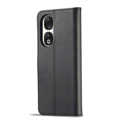 For Honor 90 LC.IMEEKE Calf Texture Leather Phone Case(Black) - Honor Cases by LC.IMEEKE | Online Shopping UK | buy2fix