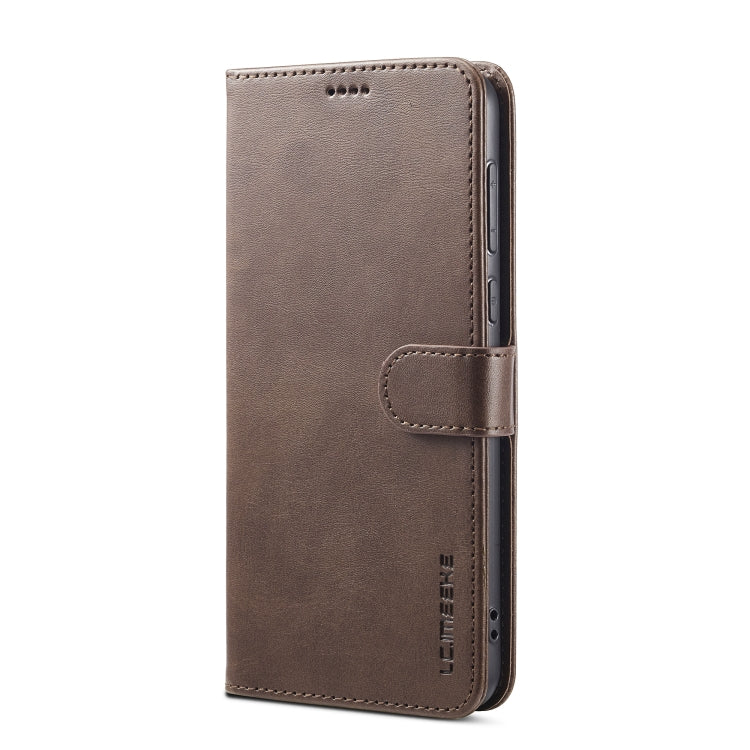 For Honor X50 LC.IMEEKE Calf Texture Leather Phone Case(Coffee) - Honor Cases by LC.IMEEKE | Online Shopping UK | buy2fix