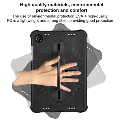 For Samsung Galaxy Tab A9+ / A11+ Shield 360 Rotation Handle EVA Shockproof PC Tablet Case(Black) - Galaxy Tab A9+ by buy2fix | Online Shopping UK | buy2fix