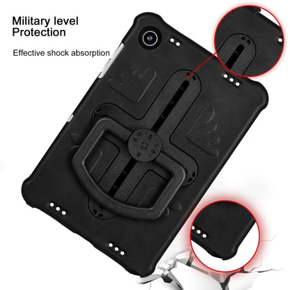 For Samsung Galaxy Tab A9+ / A11+ Shield 360 Rotation Handle EVA Shockproof PC Tablet Case(Black) - Galaxy Tab A9+ by buy2fix | Online Shopping UK | buy2fix