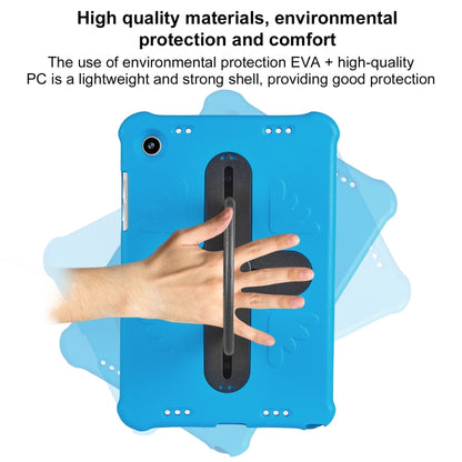 For Samsung Galaxy Tab A9+ / A11+ Shield 360 Rotation Handle EVA Shockproof PC Tablet Case(Blue Black) - Galaxy Tab A9+ by buy2fix | Online Shopping UK | buy2fix