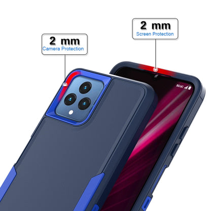 For T-Mobile REVVL 6 Pro 2 in 1 PC Hybrid TPU Phone Case(Gray+Fluorescent Green) - More Brand by buy2fix | Online Shopping UK | buy2fix