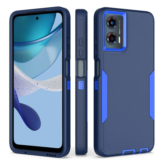 For Motorola Moto G 5G 2024 / G Play 2024 2 in 1 PC Hybrid TPU Phone Case(Royal Blue+Dark Blue) by buy2fix