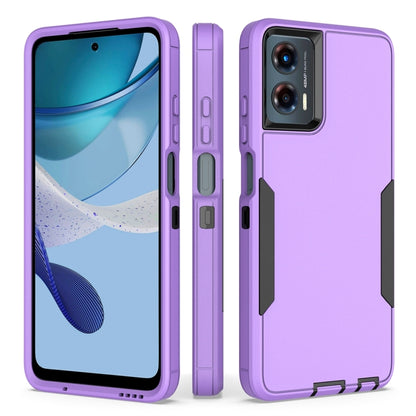 For Motorola Moto G 5G 2024 / G Play 2024 2 in 1 PC Hybrid TPU Phone Case(Purple+Black) by buy2fix