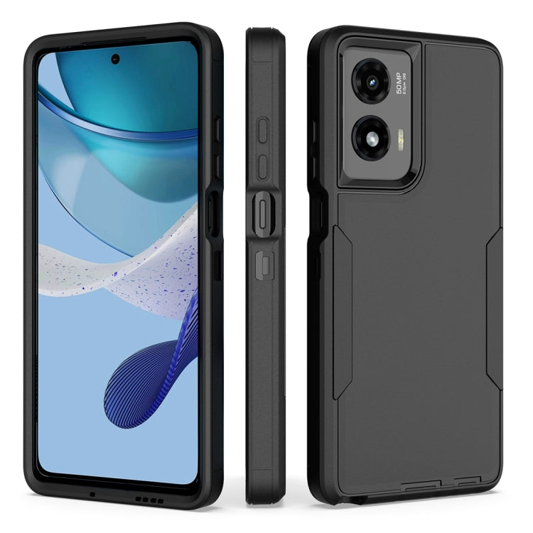 For Motorola Moto G Stylus 5G 2024 2 in 1 PC Hybrid TPU Phone Case(Black) by buy2fix