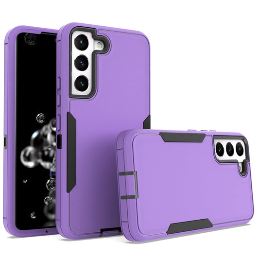 For Samsung Galaxy S22 5G Magnetic 2 in 1 PC Hybrid TPU Phone Case(Purple+Black) - Galaxy S22 5G Cases by buy2fix | Online Shopping UK | buy2fix