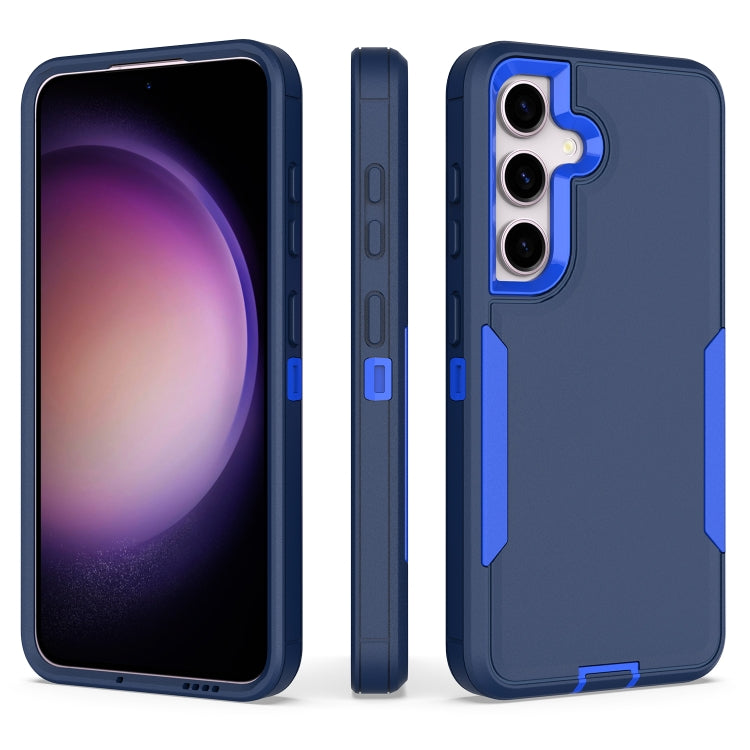 For Samsung Galaxy S25+ / S24+ 5G 2 in 1 PC Hybrid TPU Phone Case(Royal Blue+Dark Blue) - Galaxy S25+ 5G Cases by buy2fix | Online Shopping UK | buy2fix