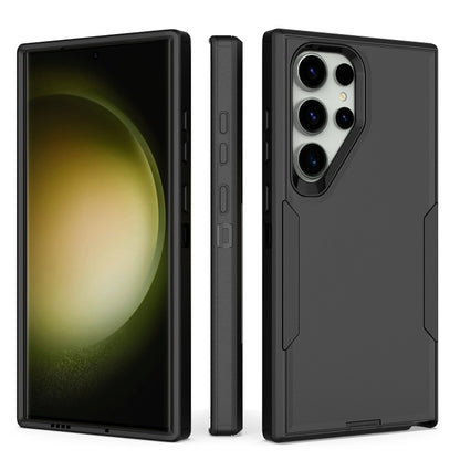 For Samsung Galaxy S24 Ultra 5G 2 in 1 PC Hybrid TPU Phone Case(Black) - Galaxy S24 Ultra 5G Cases by buy2fix | Online Shopping UK | buy2fix