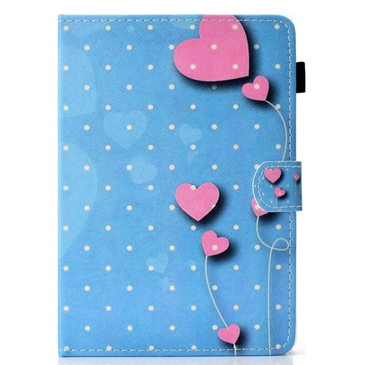 For 8 inch Universal Colored Drawing Stitching Leather Tablet Case(Love) - 8 inch by buy2fix | Online Shopping UK | buy2fix