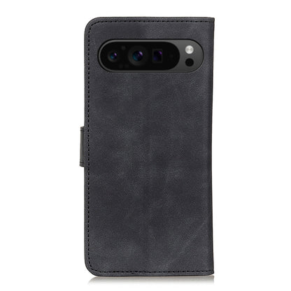 For Google Pixel 10 Pro / 9 Pro KHAZNEH Retro Texture Flip Leather Phone Case(Black) - Google Cases by buy2fix | Online Shopping UK | buy2fix