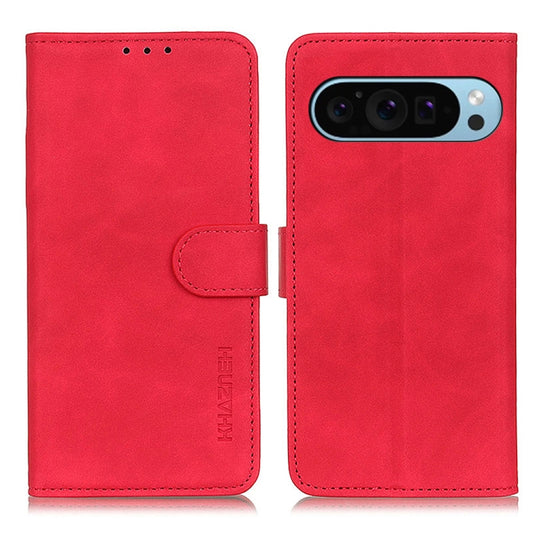 For Google Pixel 10 / 9 KHAZNEH Retro Texture Flip Leather Phone Case(Red) by buy2fix