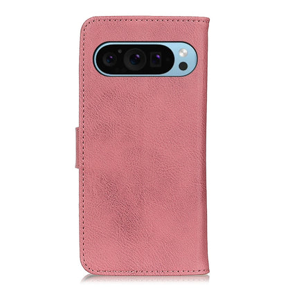 For Google Pixel 10 / 9 KHAZNEH Cowhide Texture Horizontal Flip Leather Phone Case(Pink) by buy2fix