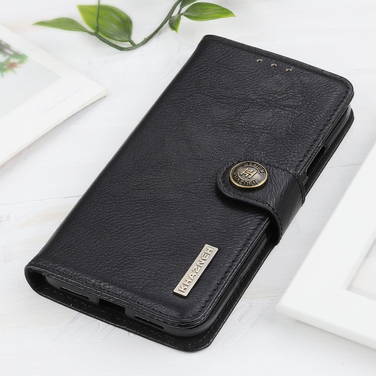 For Google Pixel 10 Pro / 9 Pro KHAZNEH Cowhide Texture Horizontal Flip Leather Phone Case(Black) - Google Cases by buy2fix | Online Shopping UK | buy2fix