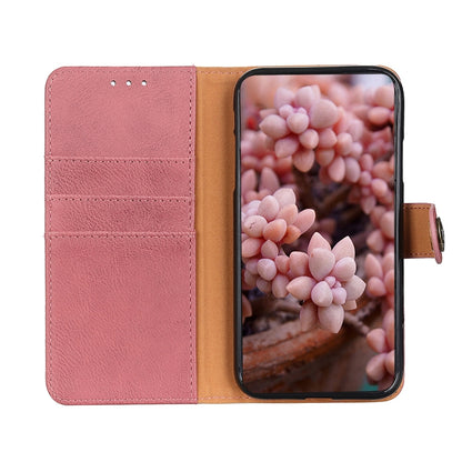 For Google Pixel 10 Pro / 9 Pro KHAZNEH Cowhide Texture Horizontal Flip Leather Phone Case(Pink) by buy2fix