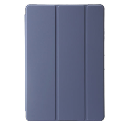 For Samsung Galaxy Tab S10 Ultra 3-Fold Clear Acrylic Leather Tablet Case(Lavender) by buy2fix