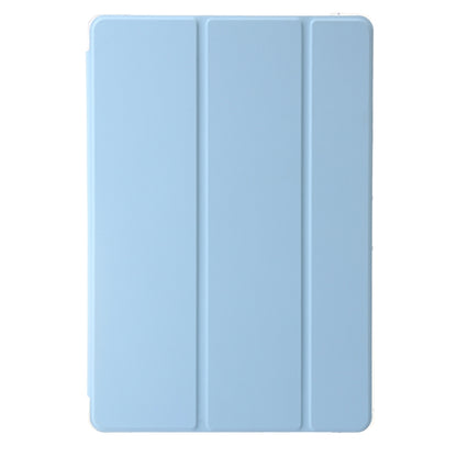 For Samsung Galaxy Tab S10 Ultra 3-Fold Clear Acrylic Leather Tablet Case(Ice Blue) by buy2fix