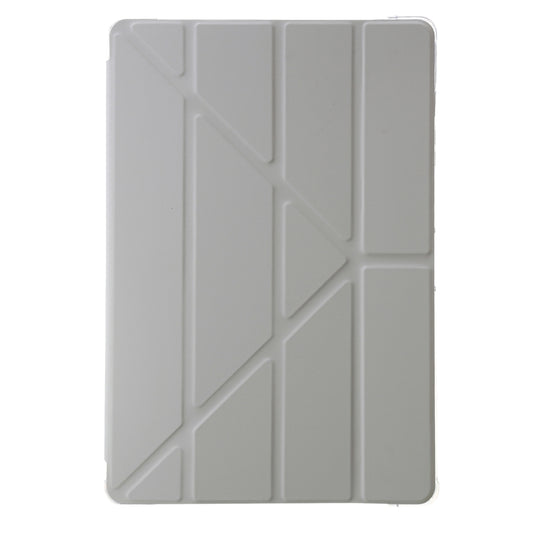 For Samsung Galaxy Tab S10+ / S9+ Clear Acrylic Deformation Leather Tablet Case(Grey) - Tab S10+ Cases by buy2fix | Online Shopping UK | buy2fix