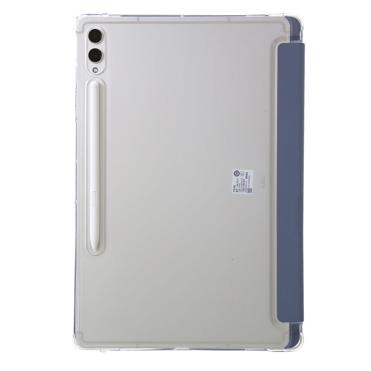 For Samsung Galaxy Tab S10 FE / S9 FE Clear Acrylic Deformation Leather Tablet Case(Lavender) by buy2fix