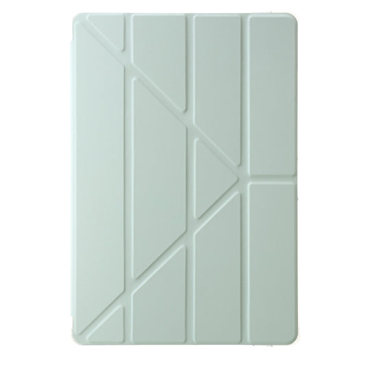 For Samsung Galaxy Tab S10 FE / S9 FE Clear Acrylic Deformation Leather Tablet Case(Green) - Galaxy Tab S9 FE by buy2fix | Online Shopping UK | buy2fix