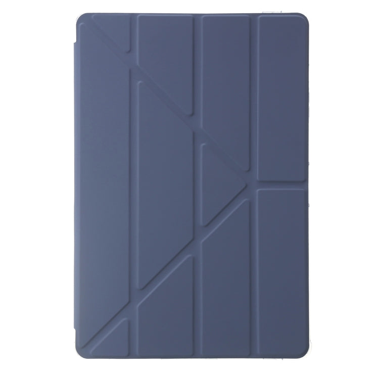 For Samsung Galaxy Tab S9 FE+ Clear Acrylic Deformation Leather Tablet Case(Lavender) by buy2fix