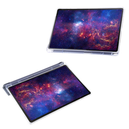 For Samsung Galaxy Tab S9 FE+ Clear Acrylic Deformation Leather Tablet Case(Lavender) by buy2fix
