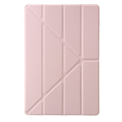 For Samsung Galaxy Tab S9 FE+ Clear Acrylic Deformation Leather Tablet Case(Pink) by buy2fix
