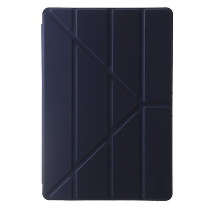 For Samsung Galaxy Tab S9 FE+ Clear Acrylic Deformation Leather Tablet Case(Dark Blue) by buy2fix