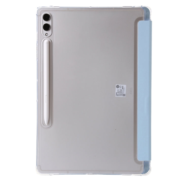 For Samsung Galaxy Tab S9 FE+ Clear Acrylic Deformation Leather Tablet Case(Ice Blue) by buy2fix