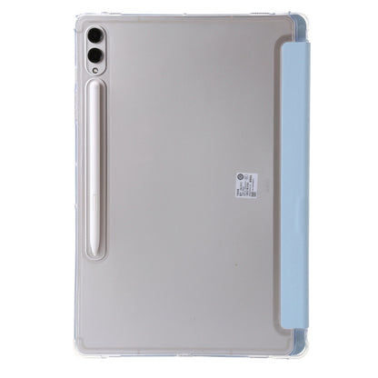 For Samsung Galaxy Tab S9 FE+ Clear Acrylic Deformation Leather Tablet Case(Ice Blue) by buy2fix