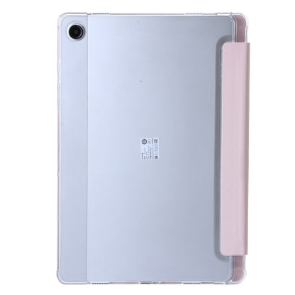 For Samsung Galaxy Tab A11 / A9 Clear Acrylic Deformation Leather Tablet Case(Pink) by buy2fix