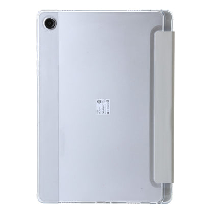 For Samsung Galaxy Tab A9+ Clear Acrylic Deformation Leather Tablet Case(Grey) by buy2fix