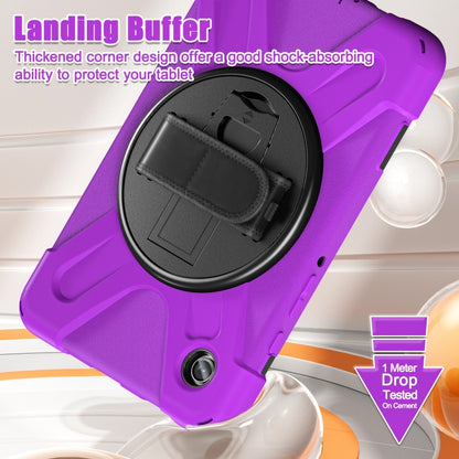 For Samsung Galaxy Tab A9+ Rotary Handle Grab TPU + PC Tablet Case(Purple) - Galaxy Tab A9+ by buy2fix | Online Shopping UK | buy2fix